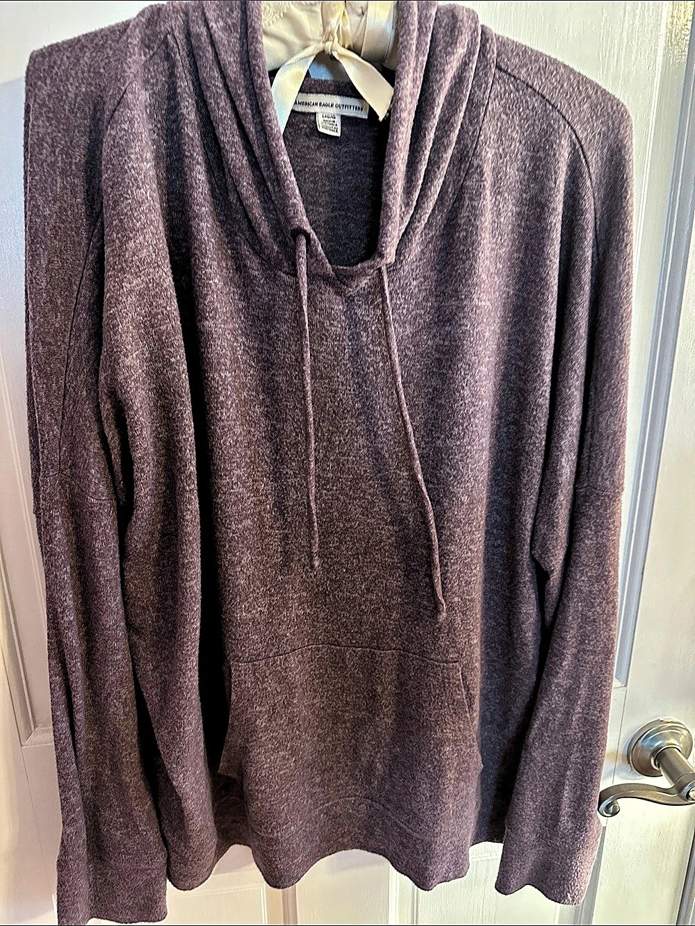 American Eagle Outfitters Hooded Pullover in Purple